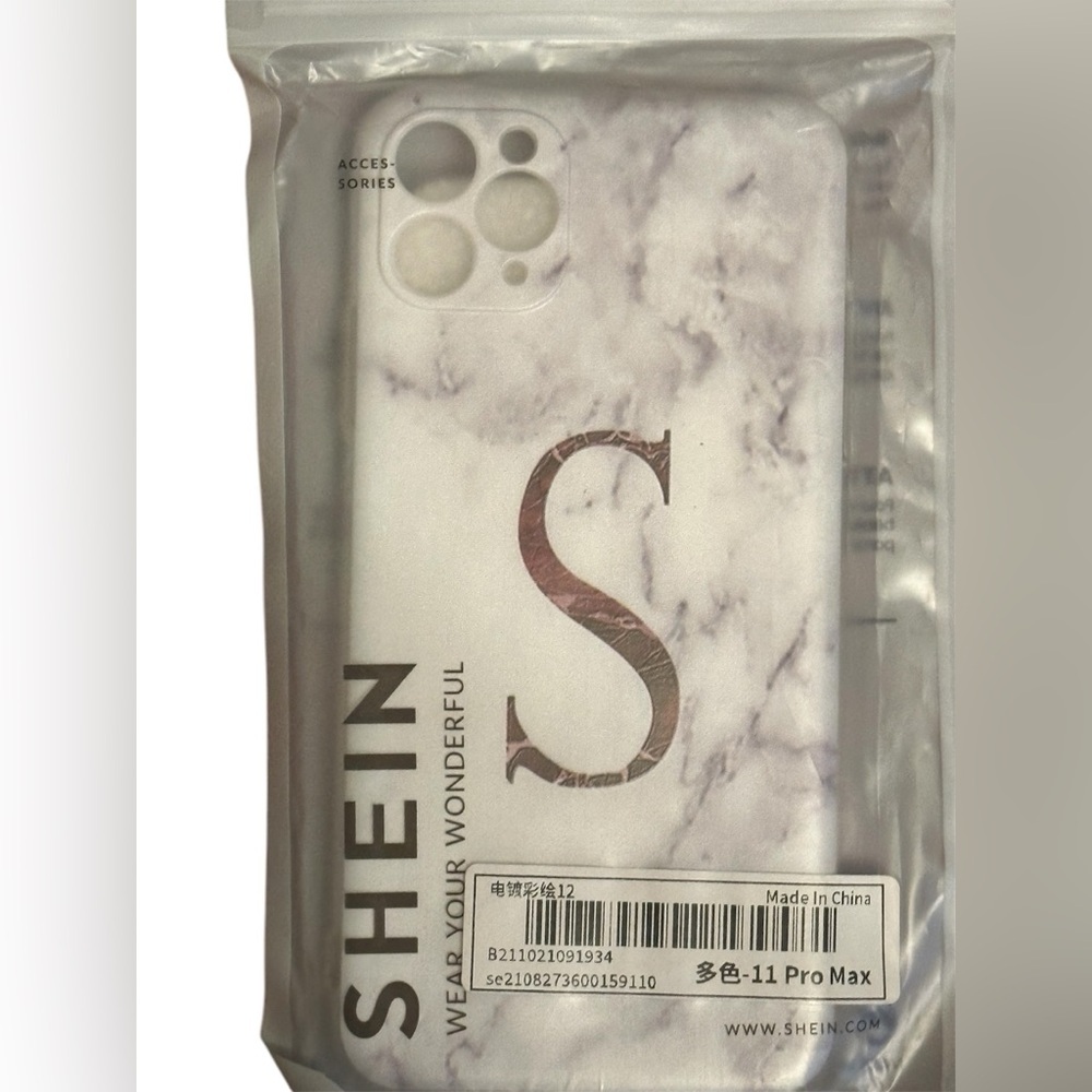 SHEIN Marble Phone Case - White 11 promax